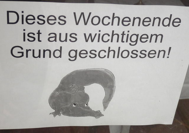 geschlossenes wochenende ank�ndigung zettel wochenende geschlossen hamburg 