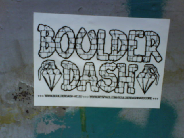 boulder dash sticker streetart oldskool computerspiel game 