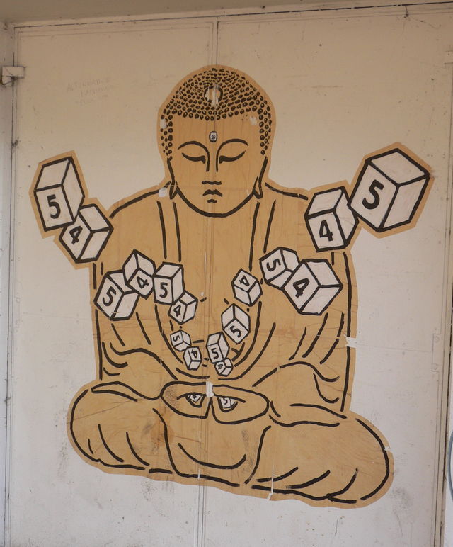 wrfeln buddha streetart wrfel altona 