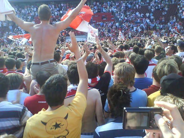 Mannschaft mannschaft fc stadion jubel aufstieg 