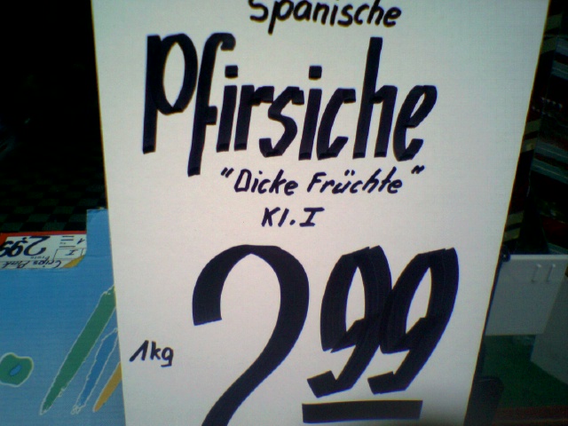 dicke dinger pfirsich plakat frchte dick obst 