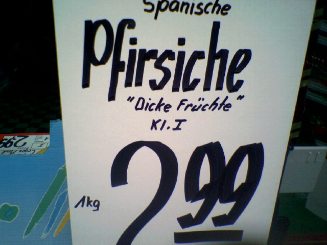 dicke dinger pfirsich plakat fr�chte dick obst 