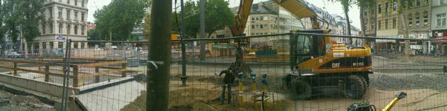 boah! bagger baustelle kln sdstadt chlodwigplatz panorama 