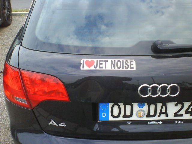 Ich mag Krach! jet noise auto sticker 