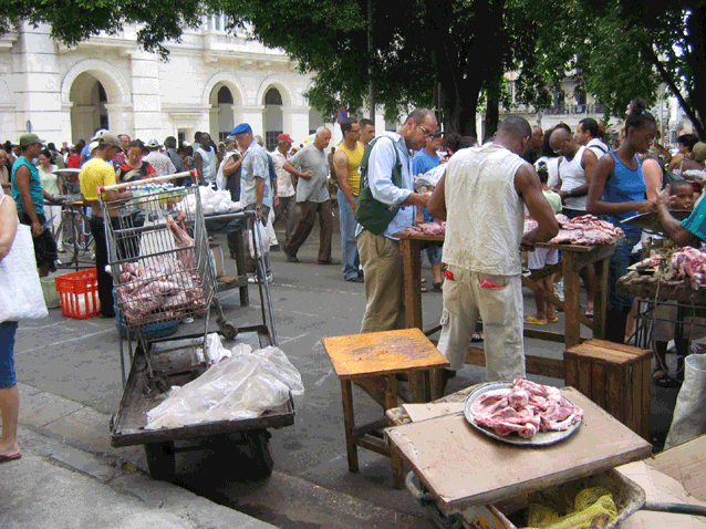 Mehr lekka Fleisch fleisch markt gestank havanna 