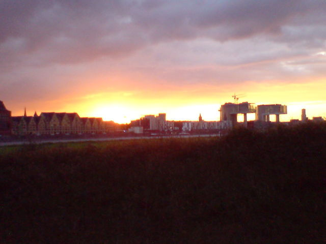 L-Tower-Romantik l-tower rhein sonnenuntergang sdbrcke 