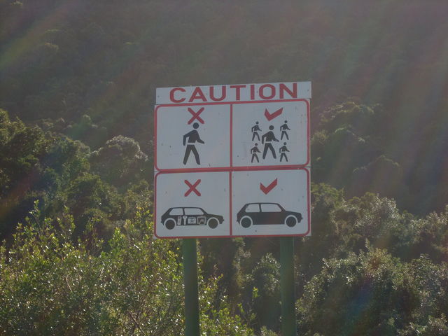 Caution schild afrika s�d 