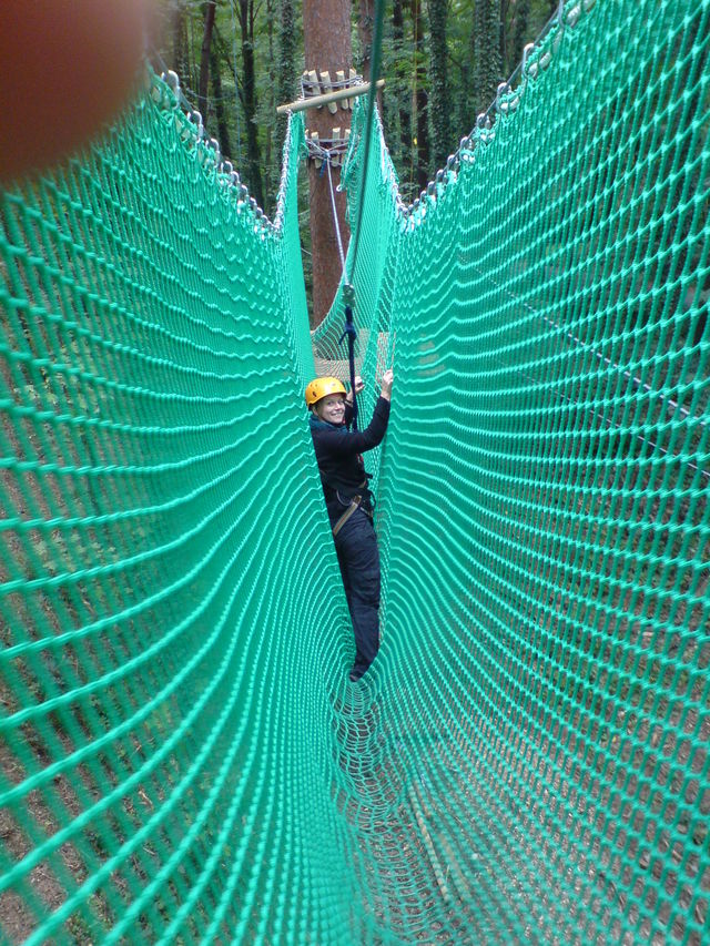 Im Netz gegangen! baum nina netz b�ume klettern kletterwald 