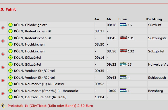 chlodwigplatz - deutzer freiheit ewigkeit fahrplan fahrplanauskunft lange strecke bahn bus internet kvb kln pnv 