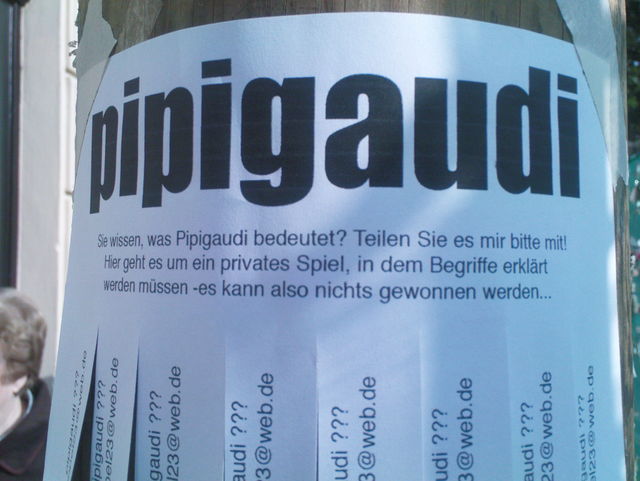 pipi bedeutung pipi pipigaudi aushang gaudi r�tsel frage 