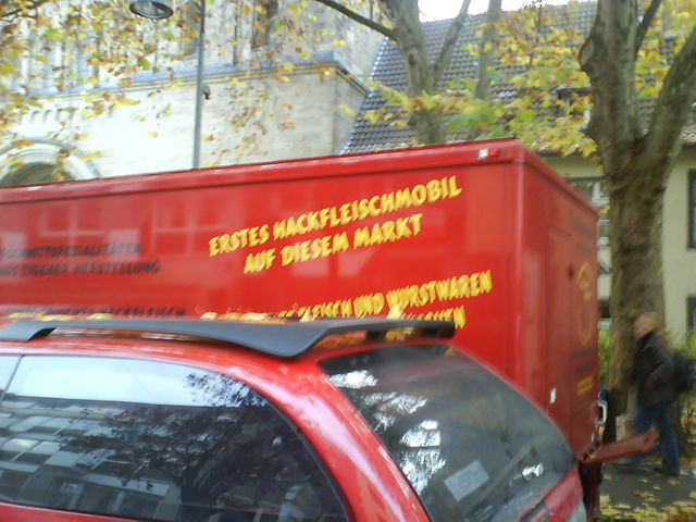 Hackfleischmobil! hackfleischmobil deutz markt mett hackfleisch mobil 