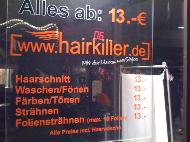 Das perfekt Schaufenster frisörlyrik poesie frisör schaufenster 