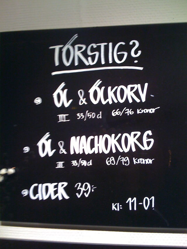 T�rstig t�rstig bier schild g�teborg 