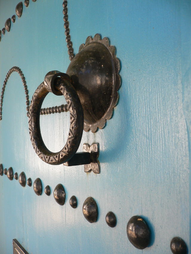 von da, wo es nur zwei farben gibt t�r tunesien t�rkis 