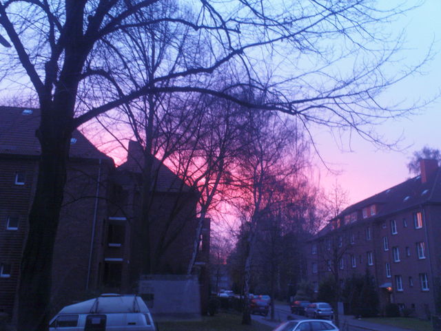 guten morgen sonnenaufgang hamburg dulsberg 