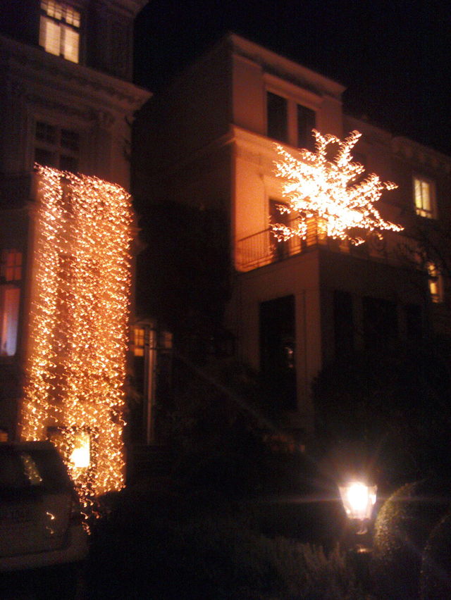 heile welt in harvestehude lichterketten weihnachtsschmuck weihnachten hamburg villa 