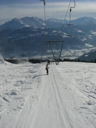 Kurz vorm Rausflug ausm Ankerlift ankerlift schnee schweiz laax 