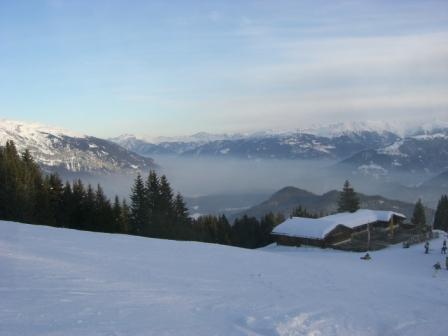 Nebellandschaft nebel schnee schweiz landschaft laax 