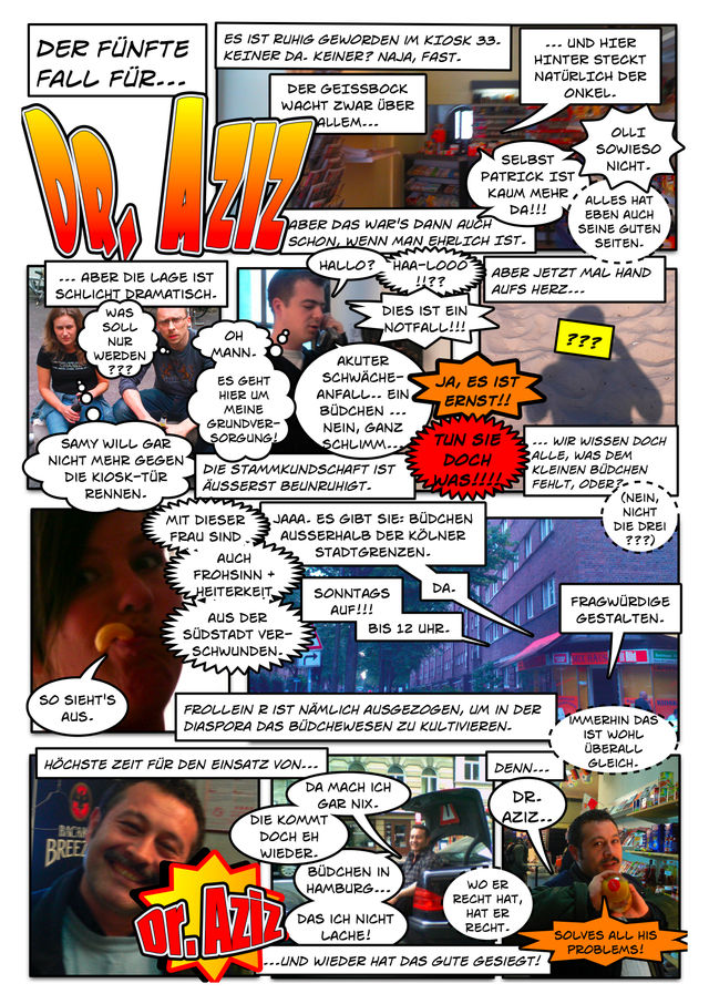 dr aziz nr 5 comic kiosk33 comis b�dchen s�dstadt bonner_str 