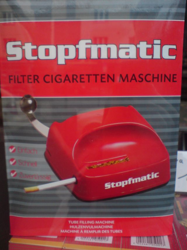 stopf it ! stopfmatic rauchen zigaretten tabak maschine 
