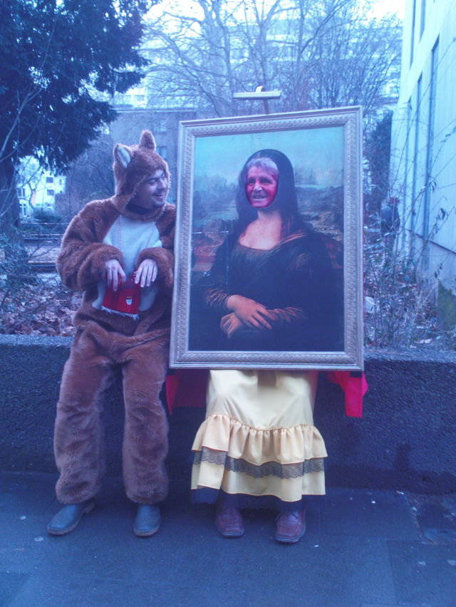 dieses l�cheln!! gem�lde kostuem mona_lisa bild puenzli rosenmontag2009 karneval2009 