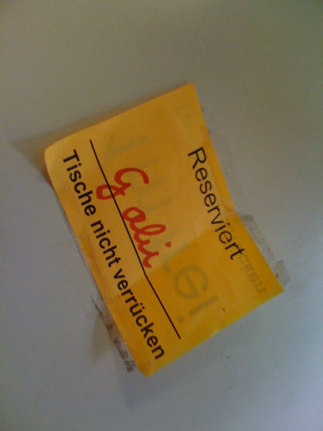 gabi  gabi verr�cken tisch reserviert 