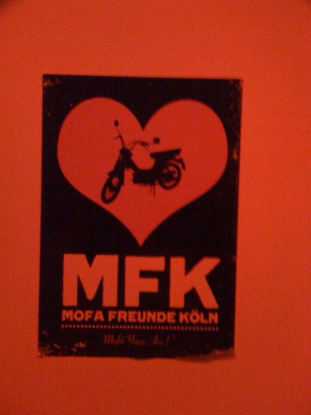 MFK mfk k�ln sticker mofa toilette 