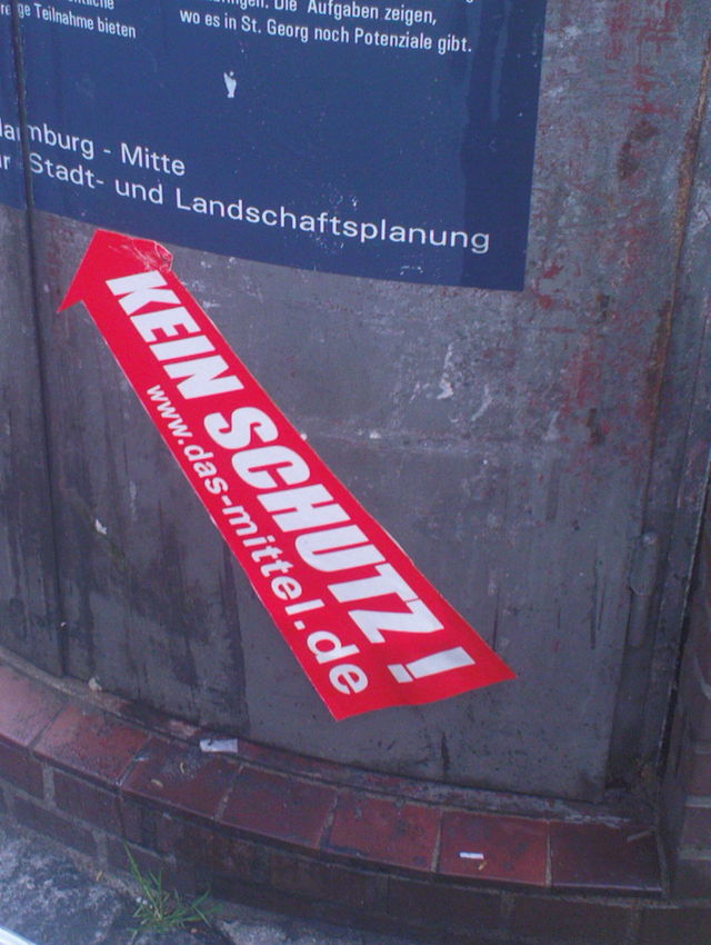 das mittel mittel sticker pfeil schutz 