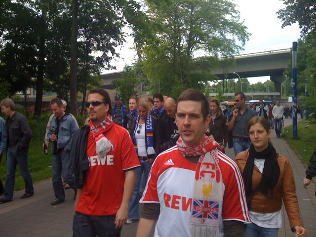 Ausw�rtstour Hamburg Teil7 ausw�rtstour fu�marsch fc k�ln p�nzli stadion christian hamburg esther hsv ausw�rtssieg 