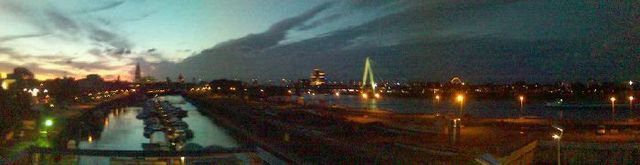 Koelle koeln nacht panorama rhein 