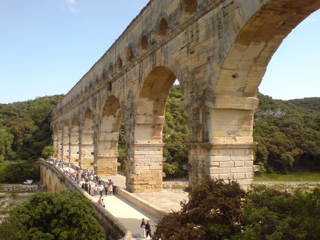 pont du gard frankreich rmer aqudukt 