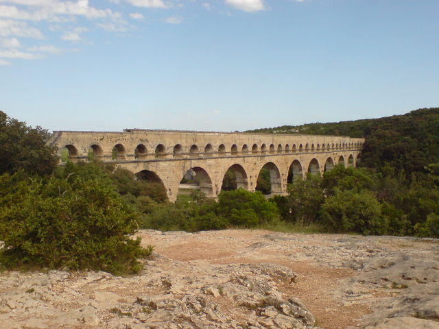 pont du gard frankreich rmer aqudukt 