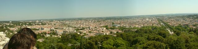 nimes von oben panorama frankreich nimes 