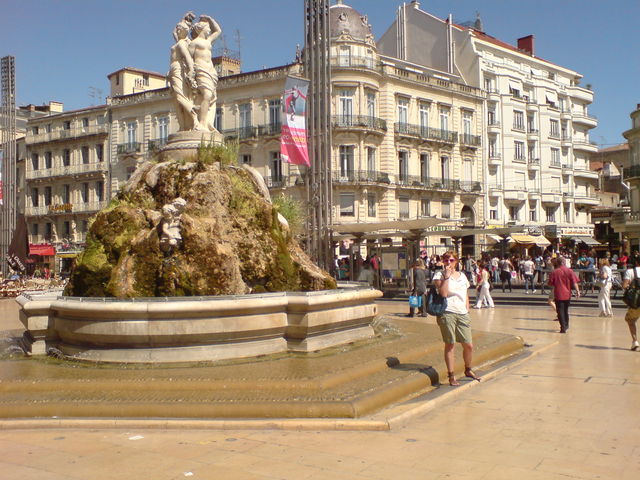 brunnen der drei grazien frankreich brunnen montpellier 