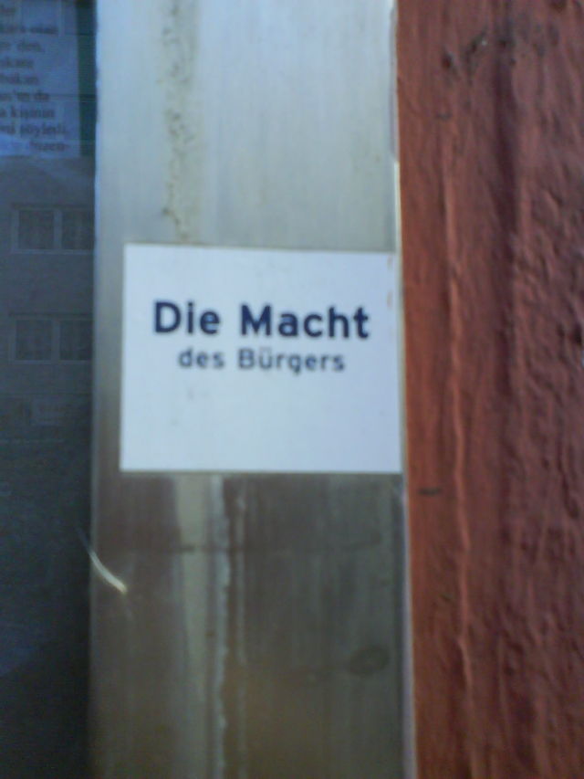 die macht des brgers brger sticker streetart macht 