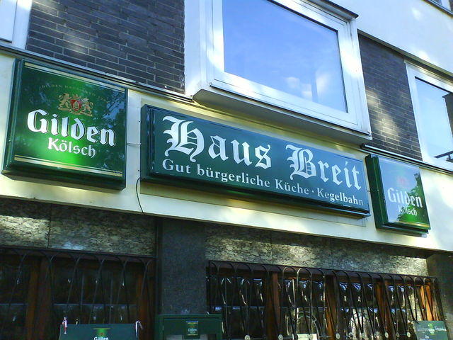 breit kneipe kln klsch name schild breit gilden 