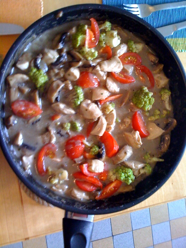 lecker brokoli h�nchen pilze pilz 3000 