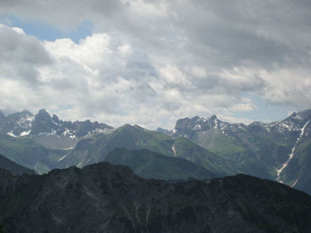 Alpen  panorama oberstdorf rubihorn 