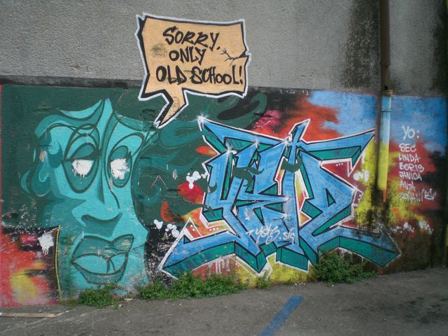 sorry, only old-school! oldschool streetart kroatien graffiti rijeka 