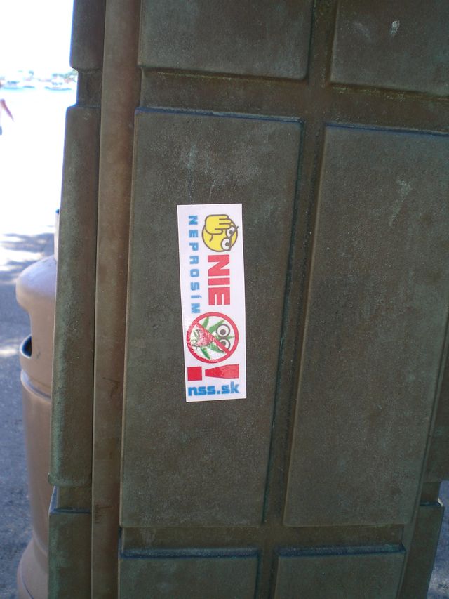 NIE sticker streetart kroatien rijeka hanf 