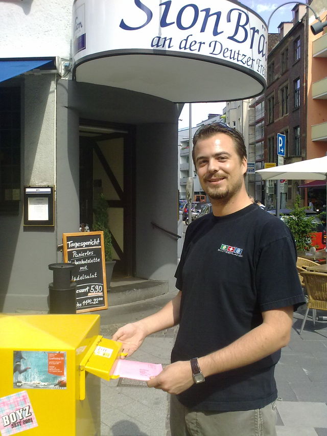 Wahllokal wahl09 briefkasten post p�nzli wahllokal briefwahl 