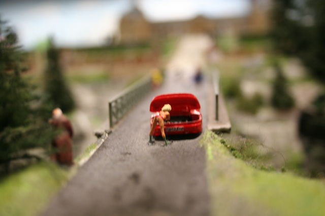 spannend autopanne m�nch minirock miniatur_wunderland 