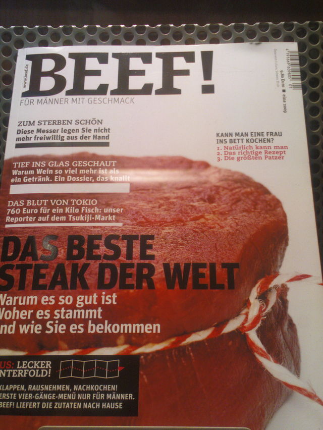 kann man eine frau ins bett kochen? monothematik fleisch m�nner steak magazin beef 