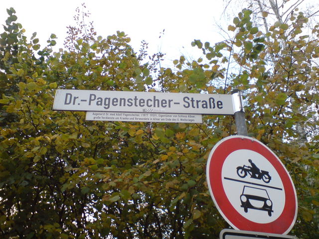  pagenstecher stra�enschild stra�enname 