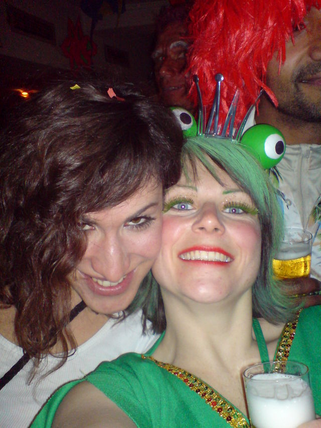  katrin karneval nina kost�m frosch karneval_2010 