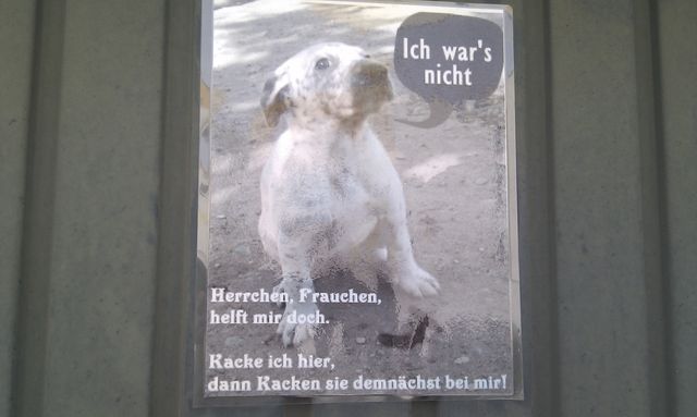 hundeschiss 2 hund scheisse schild kacke pfui schiss 