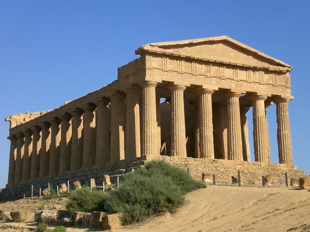kniet nieder! agrigent tempel sizilien 