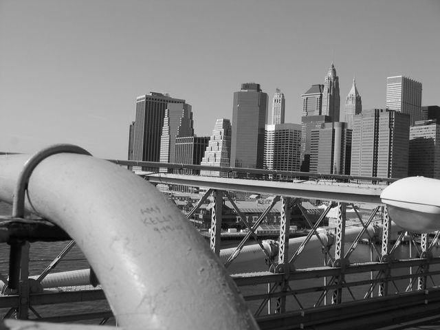 skyline bridge new york brooklyn 