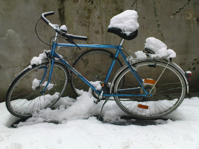  fahrrad k�ln schnee 2010 